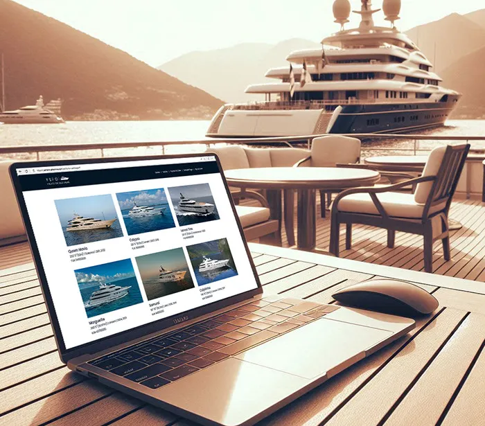 Laptop with Yachts for Sale Online